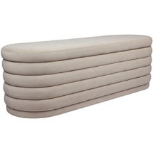 Liam Velvet Storage Ottoman Bench